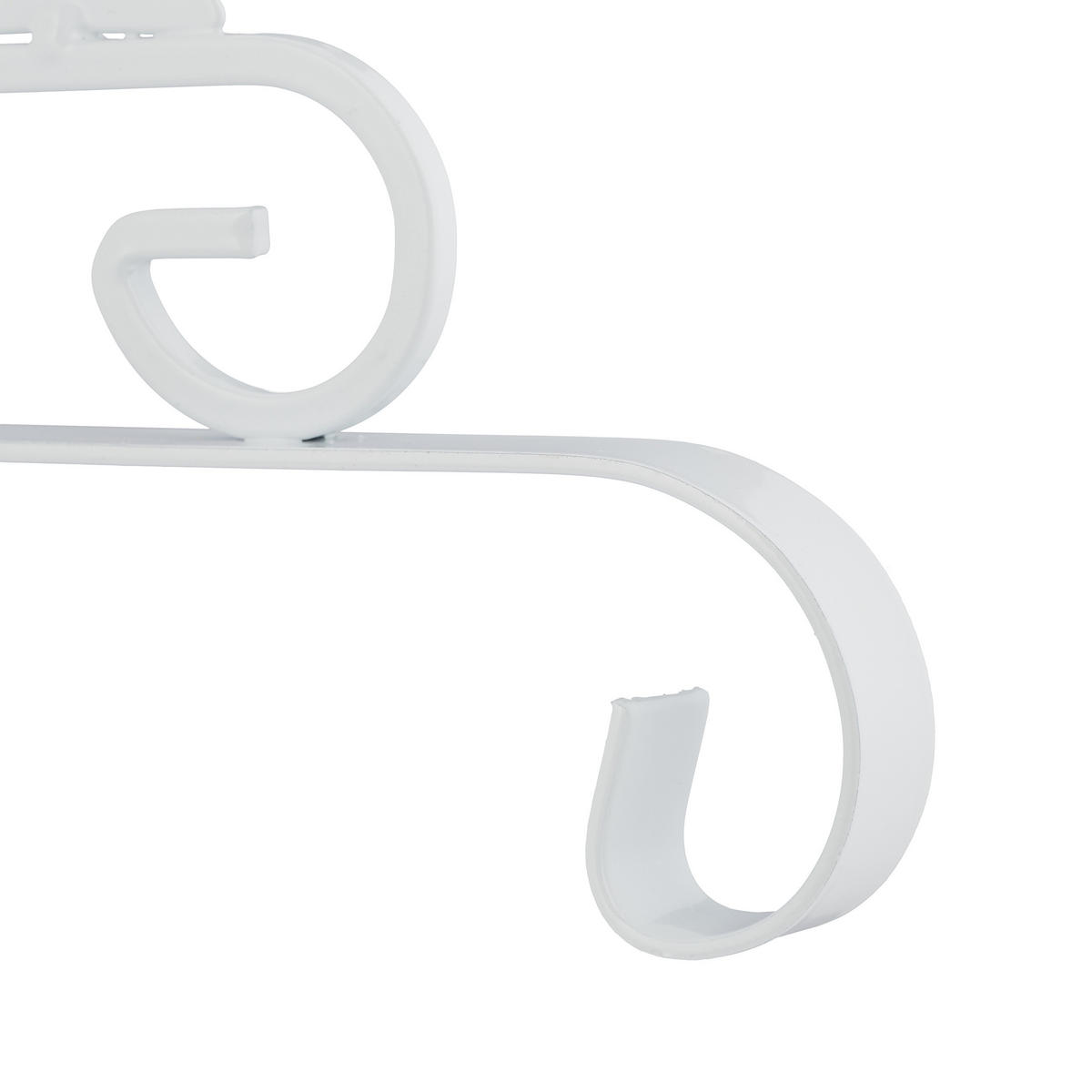 BLUMENAMPELHALTERUNG - Weiß, Metall (25.5/30/2cm) - Relaxdays