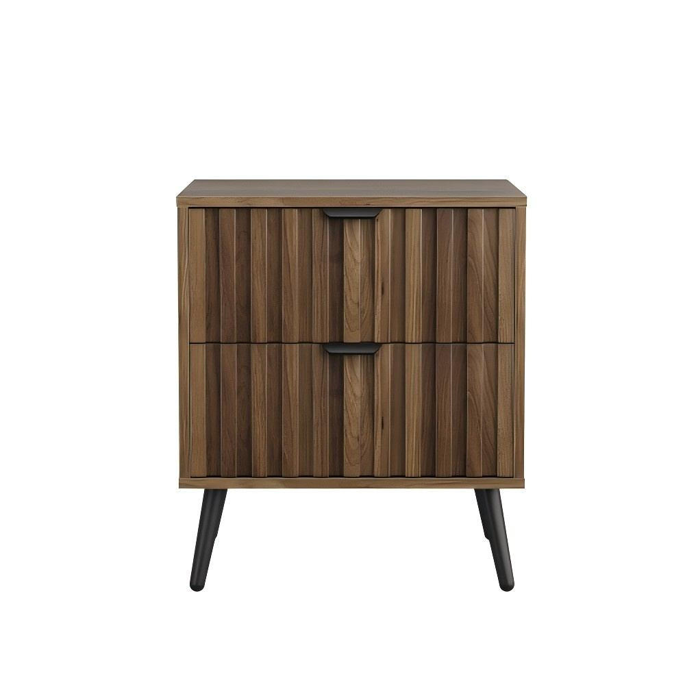 NACHTISCH WALNUSS, 2 SCHUBLADEN, EINGELASSEN, MULTIROOM - Baltimorefarben, Holzwerkstoff (40/53/45cm)