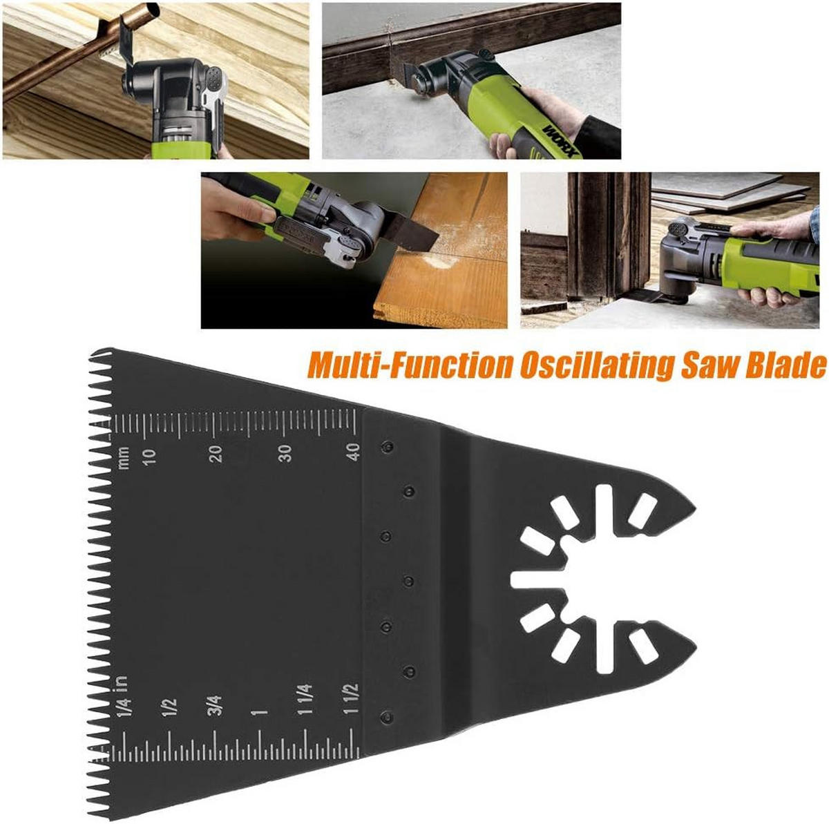 SÄGEBLATT – 65 mm – 5 Stück – Kompatibel mit Fein Multimaster, Dremel, Bosch, Makita, Dewalt - Schwarz, Metall (1/6.5/9cm) - DCA