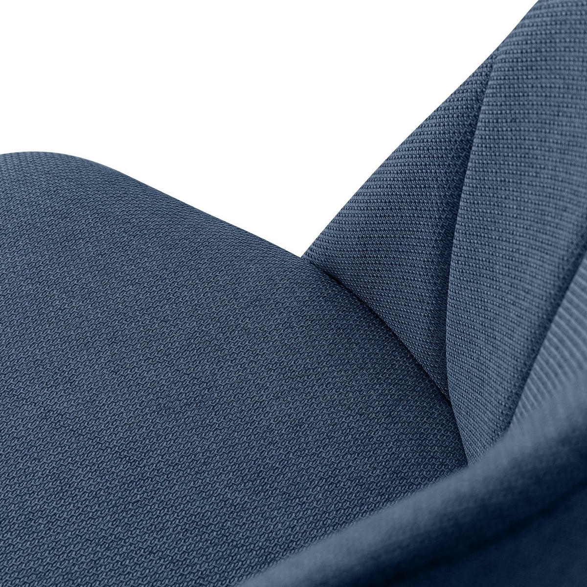 POLSTERSTUHL SPENO Esszimmerstühle 2er Set - Schwarz/Dunkelblau, Holz/Textil (52/85/58cm) - KONSIMO®