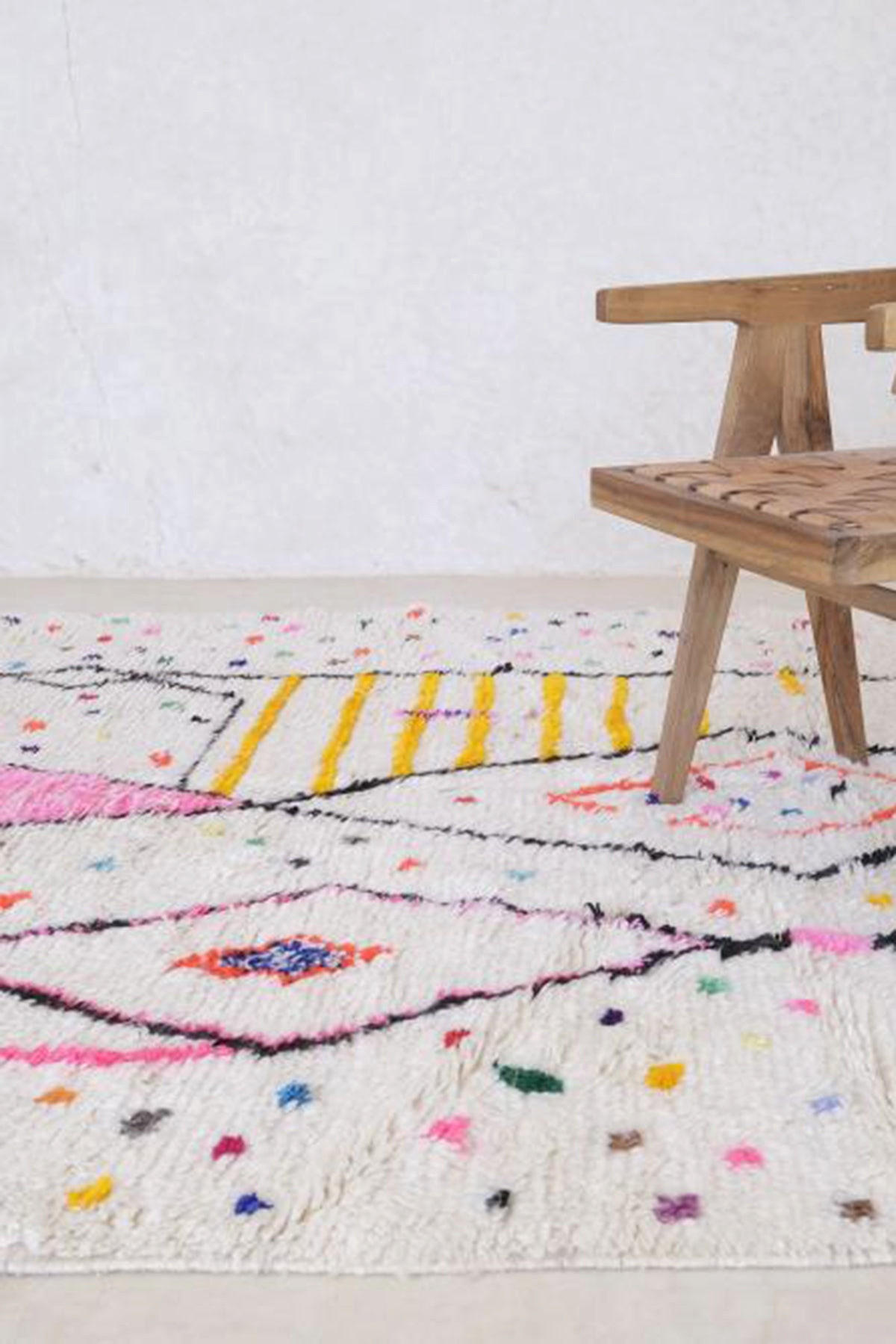 BERBERTEPPICH aus reiner Wolle 190x 300 cm - Weiß, Naturmaterialien (190/300cm) - AFK Living