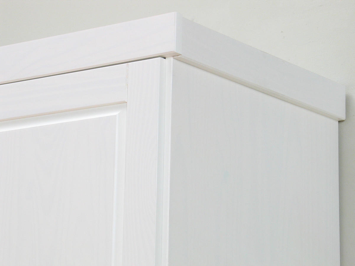GARDEROBENSCHRANK weiß - Weiß, Holz (280/190/55cm) - ebuy24