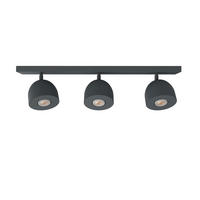 DECKENLEUCHTE Campanella X3 - Anthrazit, Metall (6.5/69/18cm) - Lumicom