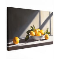 LEINWANDBILD Zitronen - Stilleben - Gelb XXL 150x100 cm - Gelb, Textil (150/100cm) - MuchoWow