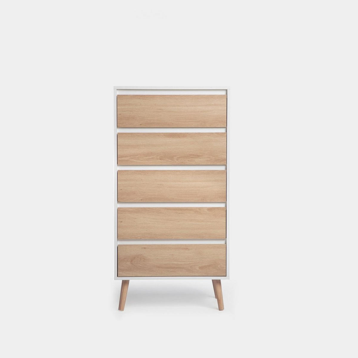 KOMMODE SCHMALE Kemi Zweifarbig 60 cm x 118 cm - Multicolor, Holzwerkstoff (60/118/40cm)