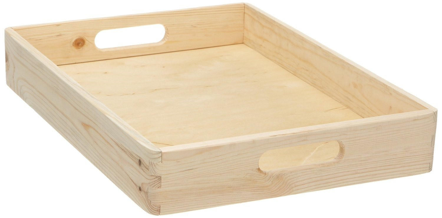HOLZTABLETT Beige 30/40/7 cm - Beige, Holz (40/7/30cm) - ZELLER
