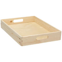 HOLZTABLETT Beige 30/40/7 cm - Beige, Holz (40/7/30cm) - ZELLER