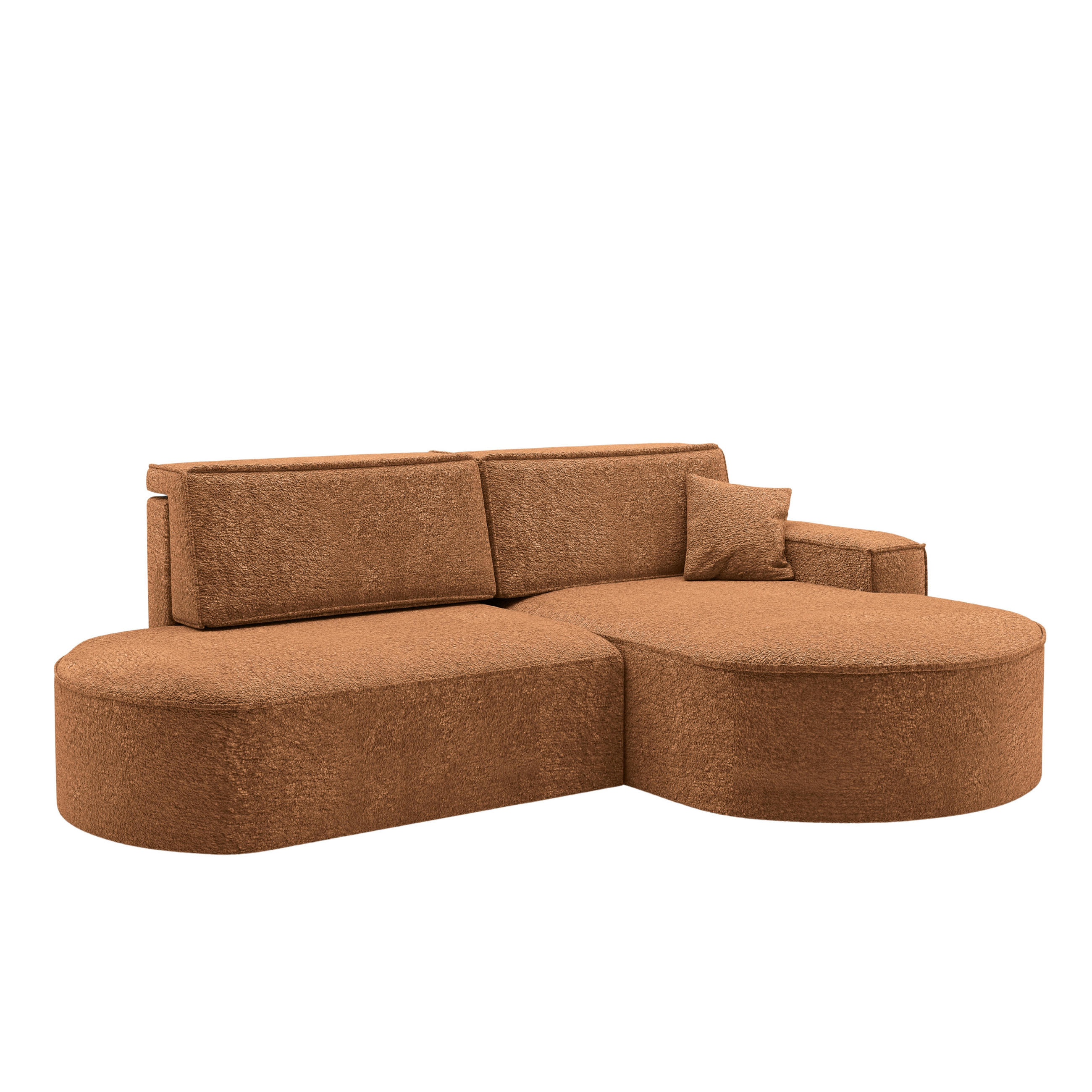 ECKSOFA Modena Pro - Komfort Und Stil stoff Arena Orange Rechts - Orange, Holz (278/179cm) - Kaiser Möbel