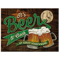 MAGNET 6/8 cm Open Bar Beer O'Clock - Multicolor, Metall (8/6/0.1cm) - Nostalgic-Art