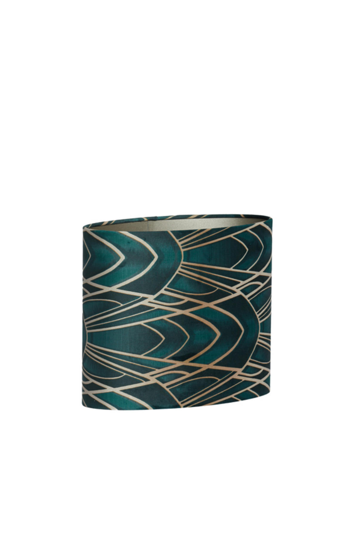 LAMPENSCHIRM Tiara Grün 38/17,5/28 cm - Grün, Textil (38/17.5/28cm) - Light & Living