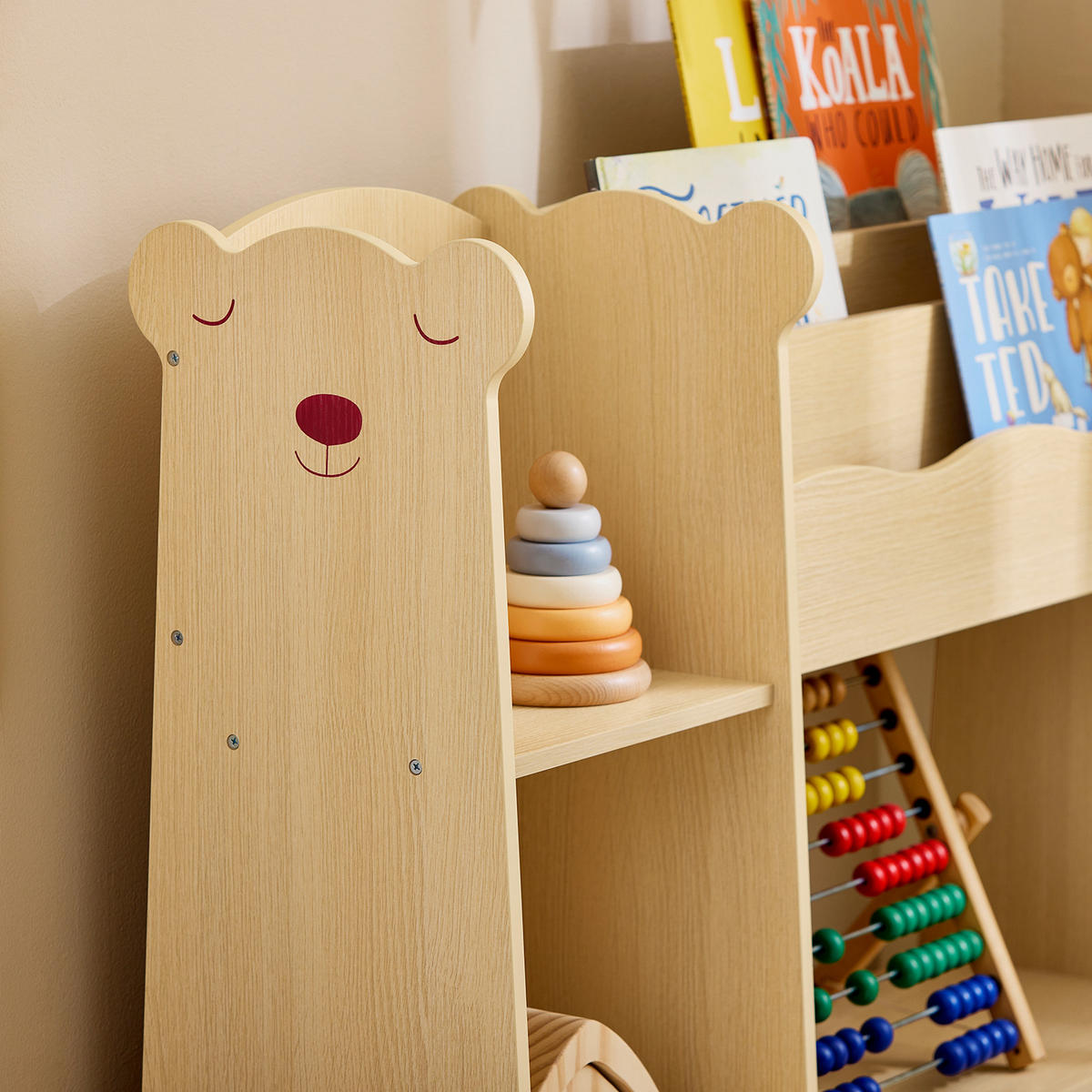 KINDERREGAL Natur - Naturfarben, Holzwerkstoff (91/100/30cm) - SoBuy