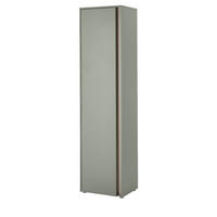 SCHUHSCHRANK in Salbei Grün und Eiche, großer Flurschrank 50 x 200 cm, variabel bis 10 Fächer - Salbeigrün/Eichefarben, Holz/Holzwerkstoff (50/200/40cm) - Furn.Design