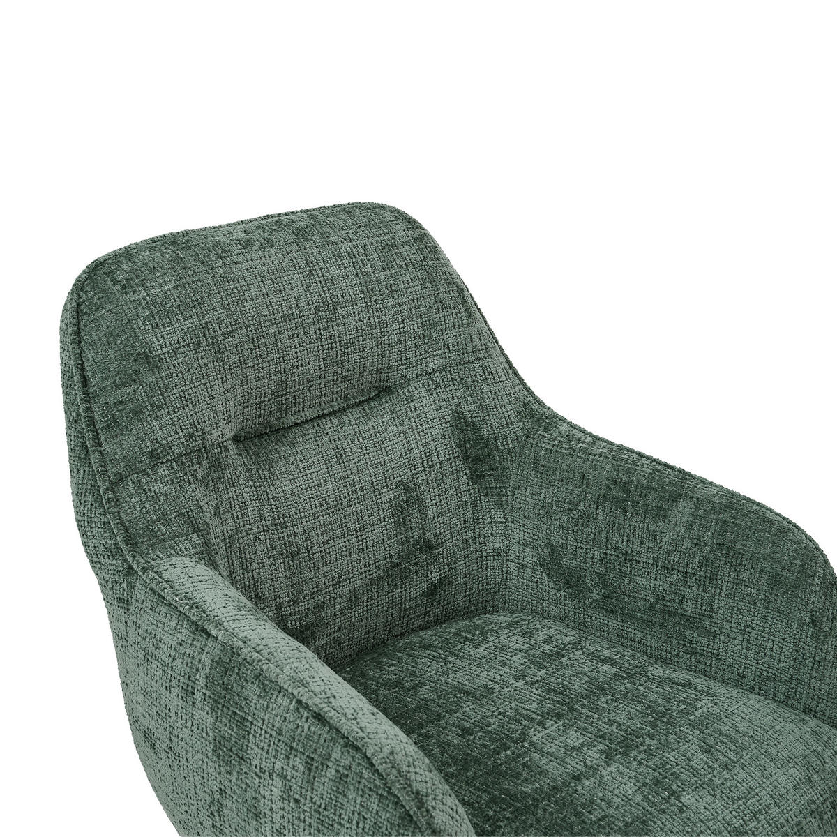 ESSZIMMERSTUHL AURA aus Metall und Stoff 67x62x89 (2er-Set) - Smaragdgrün, Textil/Metall (62/89/67cm) - Elementi