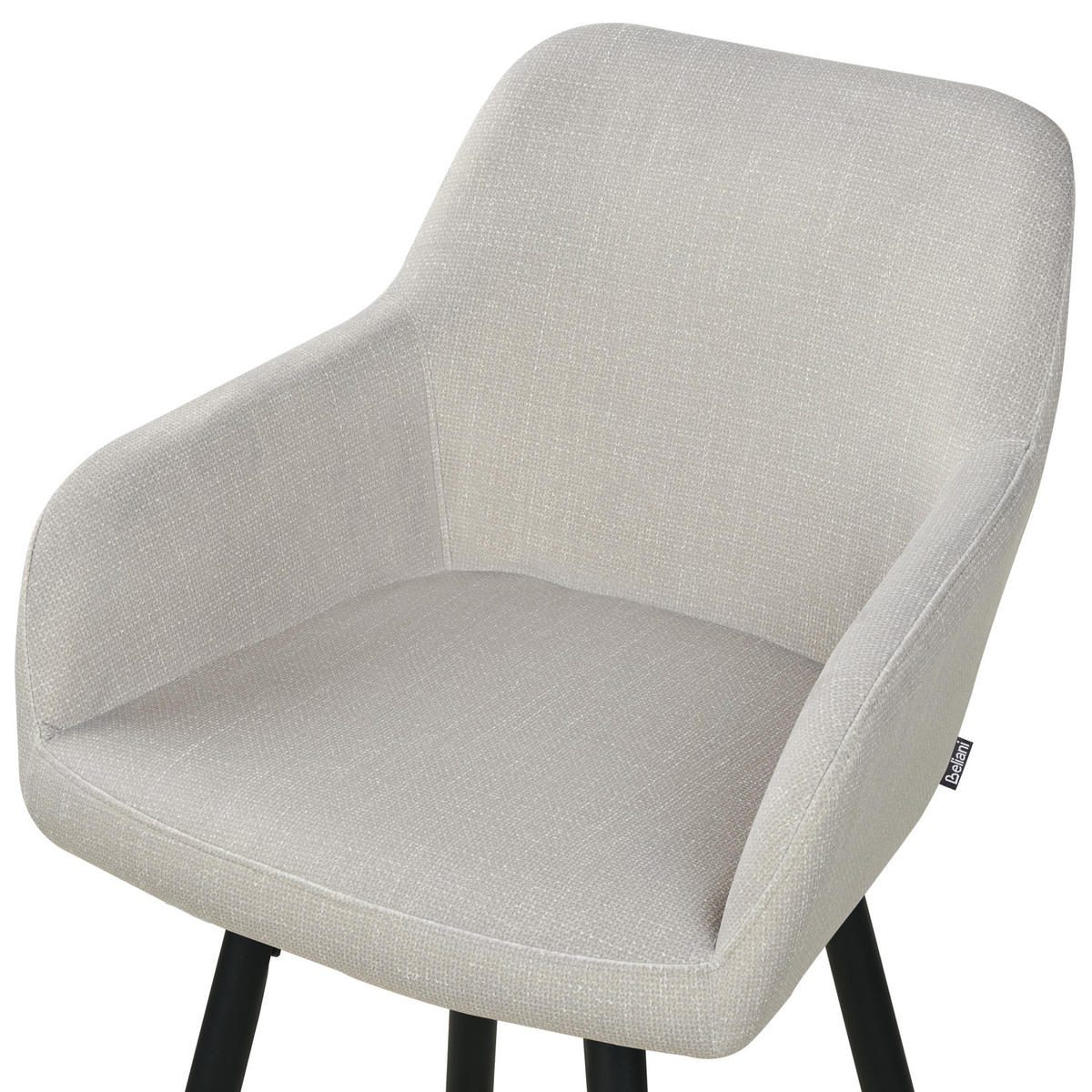 BÁRSZÉK 2 darabos Szett Bársony tópszín Casmalia - fekete/taupe, textil (50/103/54cm) - Beliani
