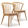 STUHL 2er-Set Mura Eiche Farbe - Honigeiche, Holz (58/84/55cm) - VS Venta-stock