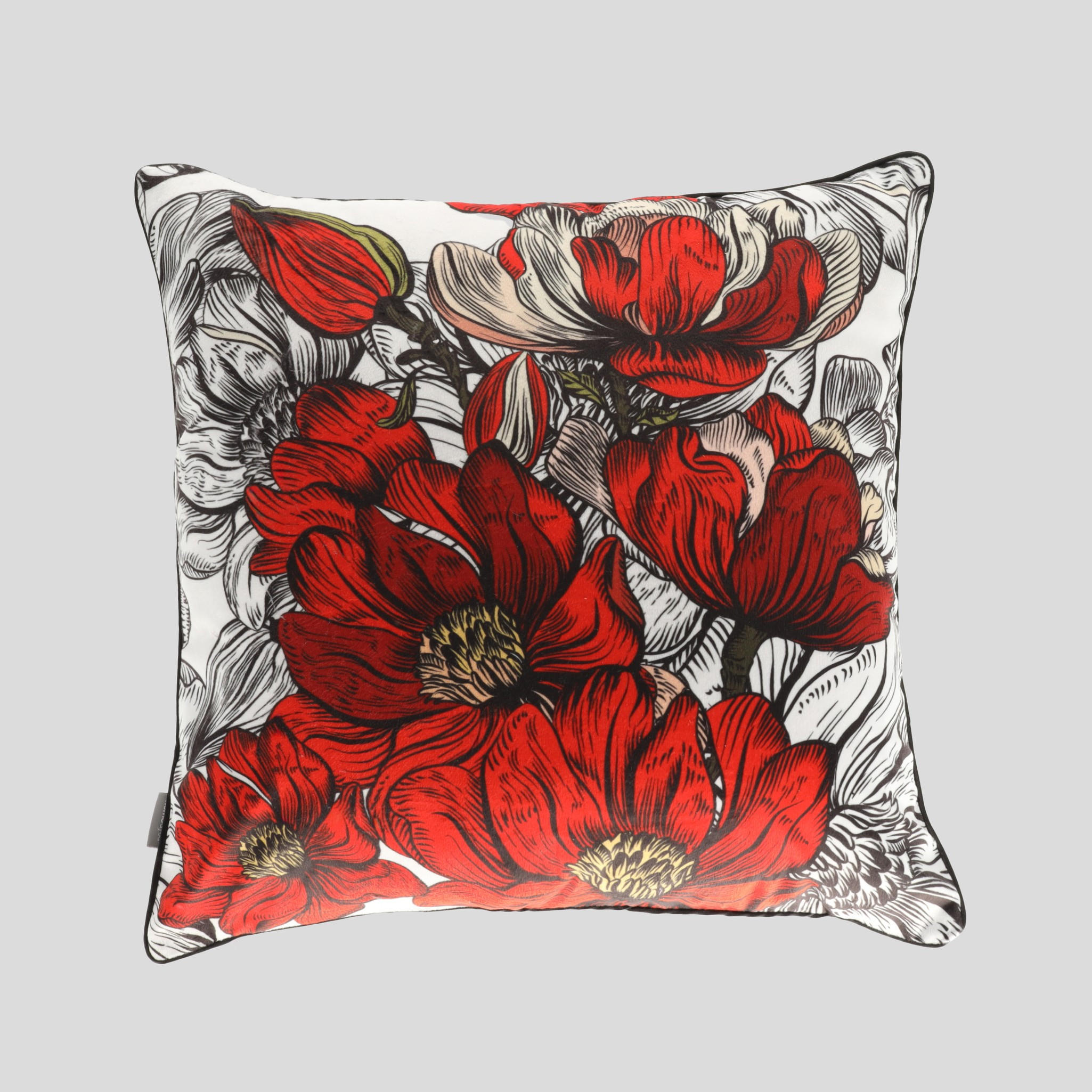 KISSENBEZUG AUS SAMT Verilos - Rot, Textil (45/45cm) - home&you