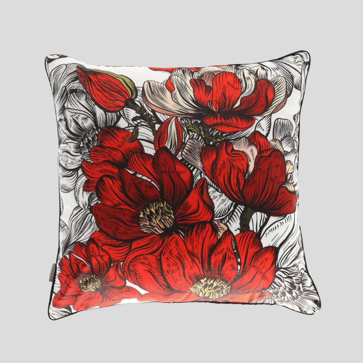 KISSENBEZUG AUS SAMT Verilos - Rot, Textil (45/45cm) - home&you