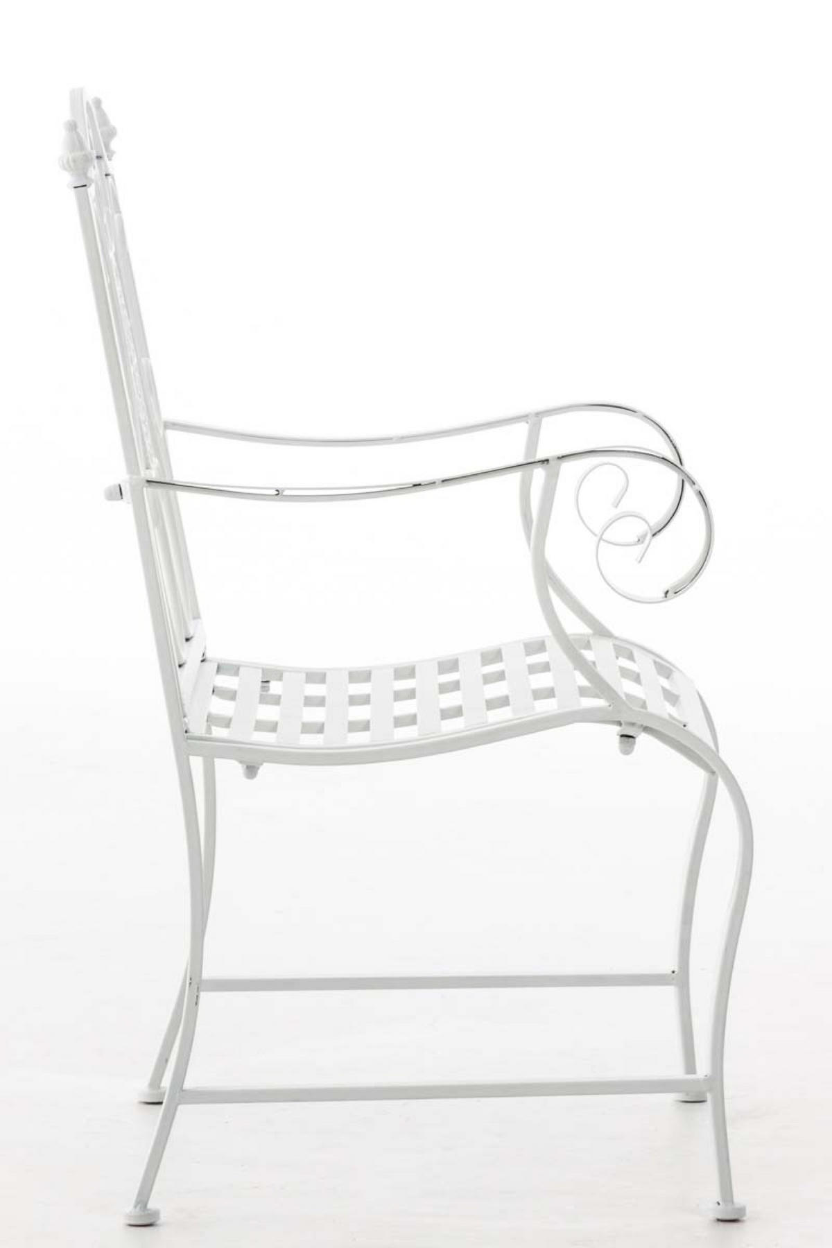 STUHL Pamela weiß - Weiß, Metall (62/94/53cm) - TPFGarden