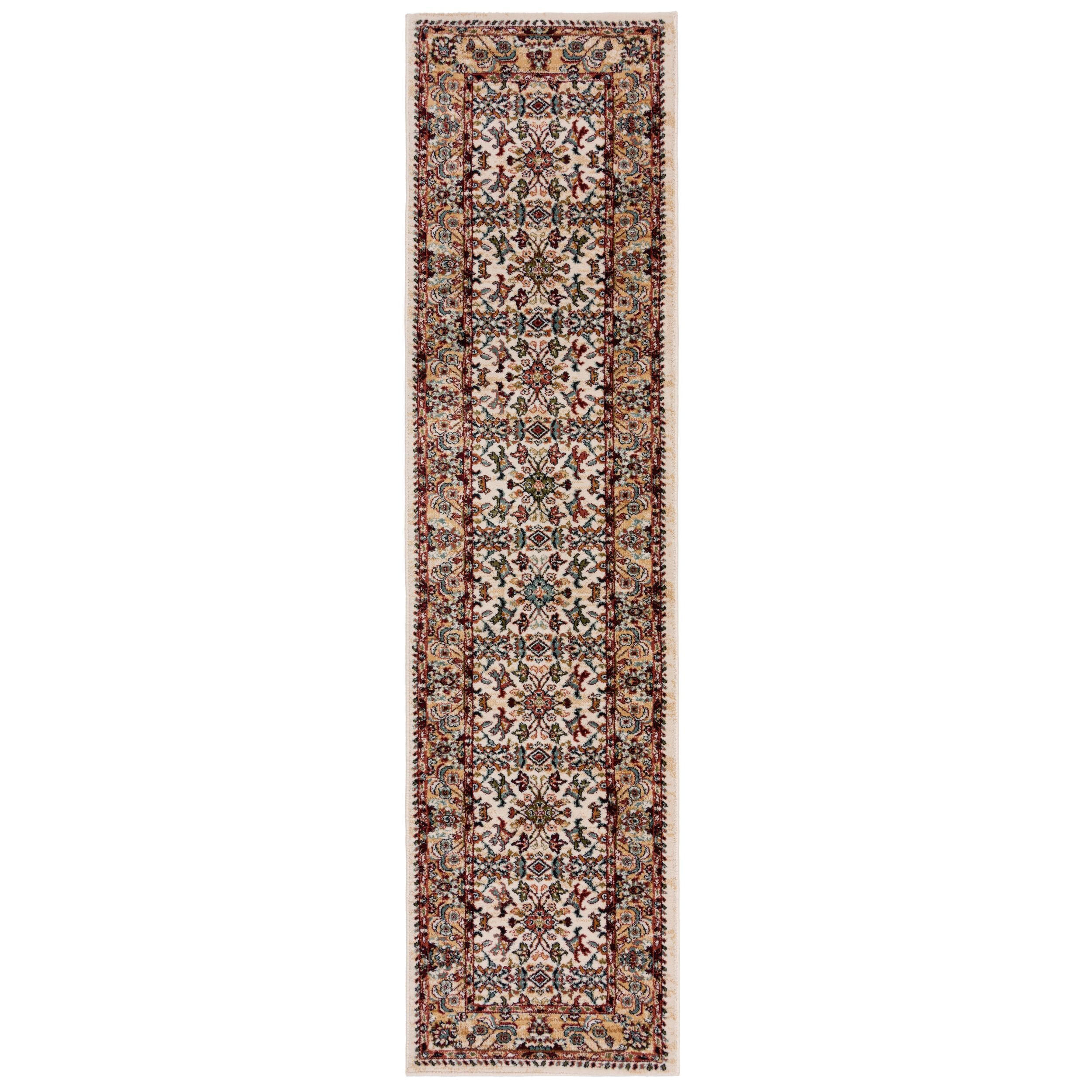 KURZFLORTEPPICH GLAZERT, orientalisch, Natur, 66 x 300 cm - Naturfarben, Textil (300/66cm) - KADIMA DESIGN