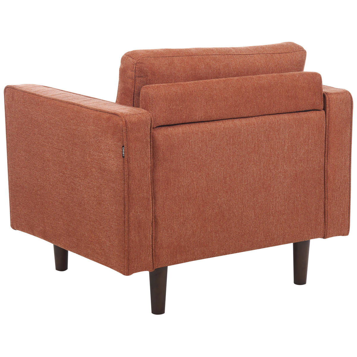 SESSEL goldbraun Nurmo - Dunkelbraun/Braun, Textil (86/78/74cm) - Beliani