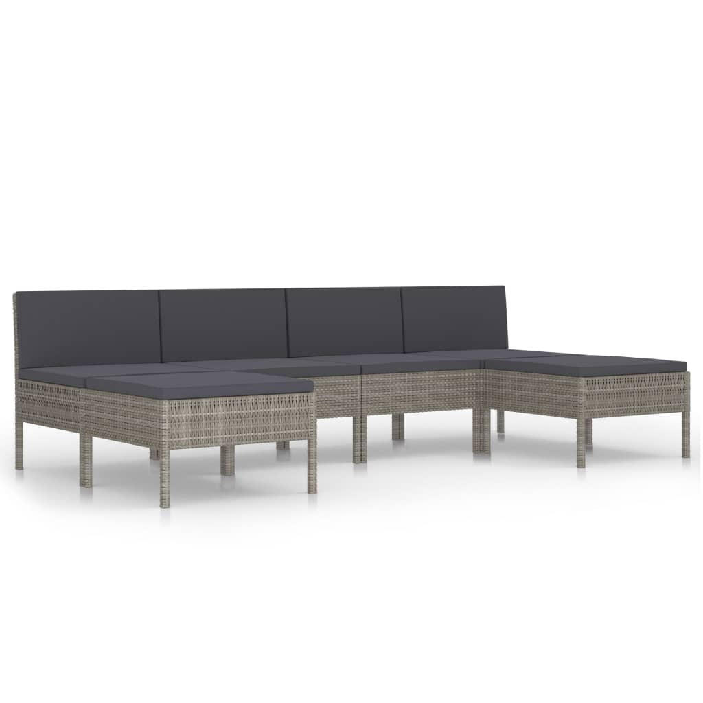 GARTENSET Reeves 6-teilig - Grau, Metall - Nettlife