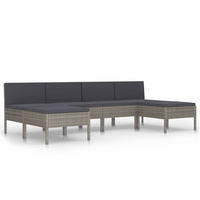 GARTENSET Reeves 6-teilig - Grau, Metall - Nettlife