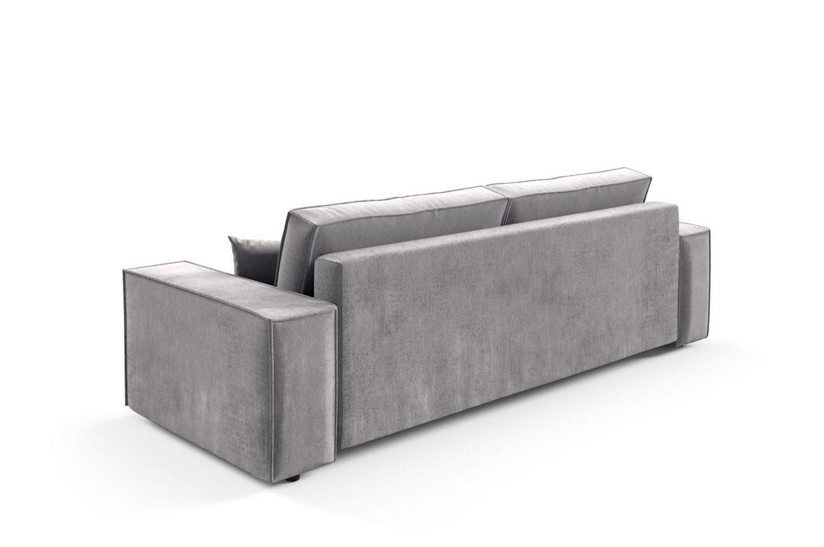 SCHLAFSOFA mit Bettkasten Grau - Grau, Textil (255/88/102cm) - Furnisell
