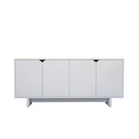 BUFFETSCHRANK doruk weiss - Weiß, Holz (40/81/180cm) - Habitat Garten