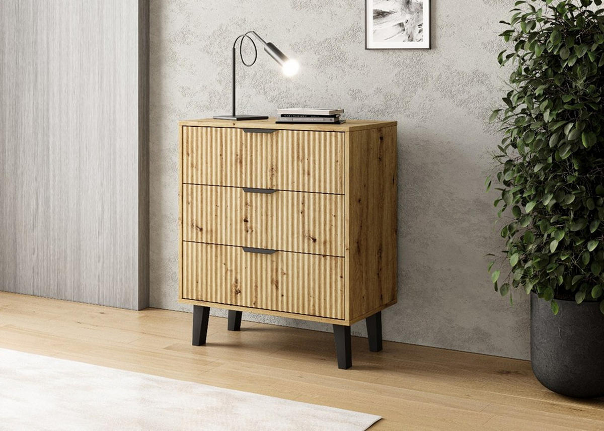 COMODĂ Artisan 70/81,5/39 - stejar Artisan, compozit lemnos (70/82/39cm) - RAUMHIRSCH FURNITURE