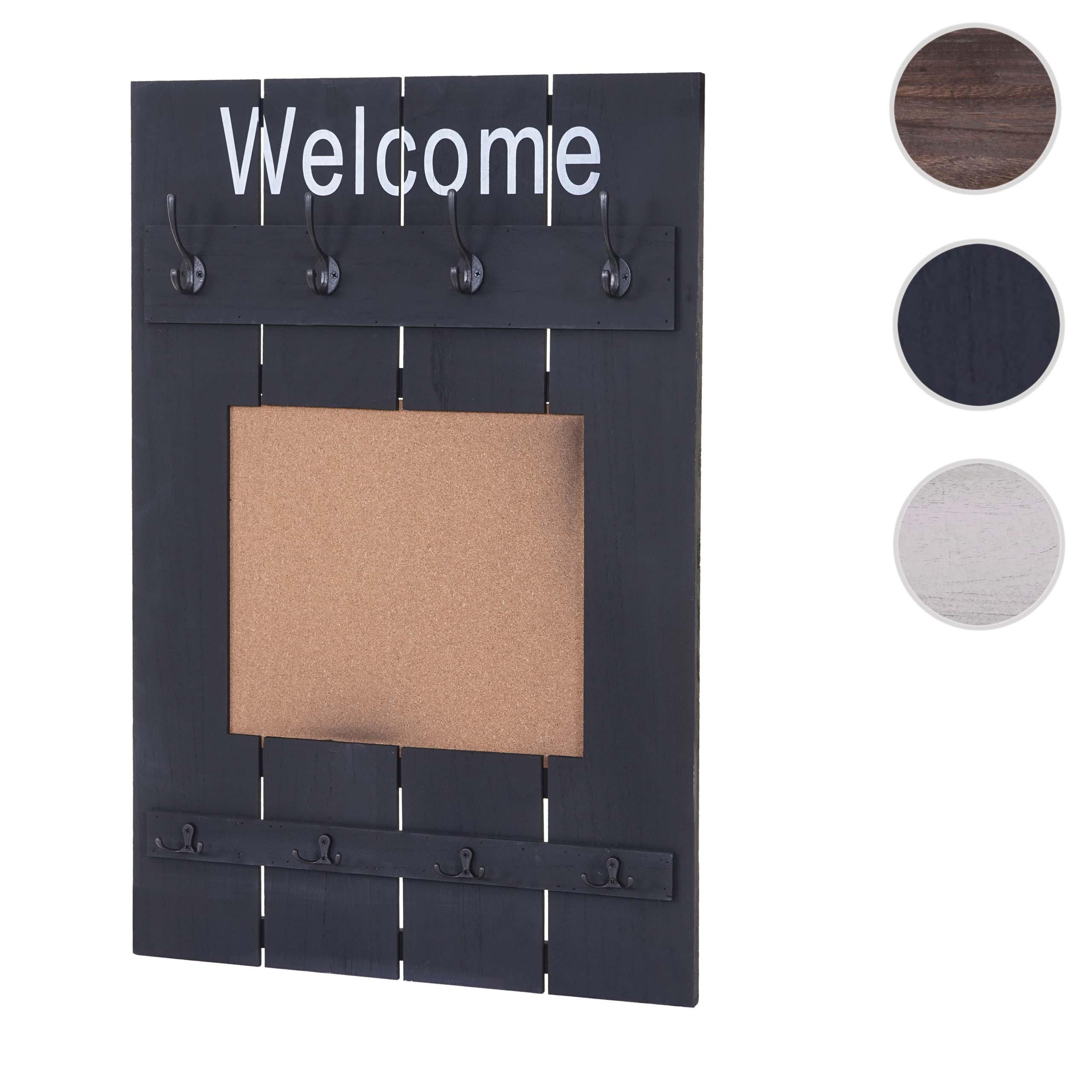 WANDGARDEROBE MIT PINNWAND Grau - Grau, Holz (60/91/3cm) - MCW