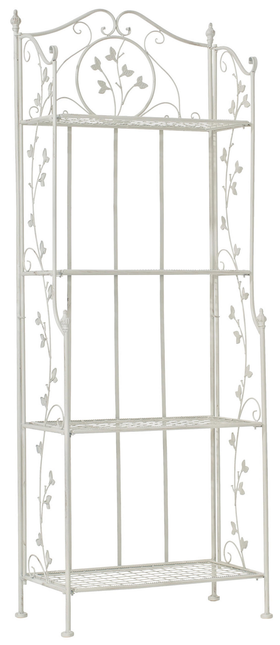 STANDREGAL Aaron antik weiß - Weiß, Metall (60/158/33cm) - TPFGarden