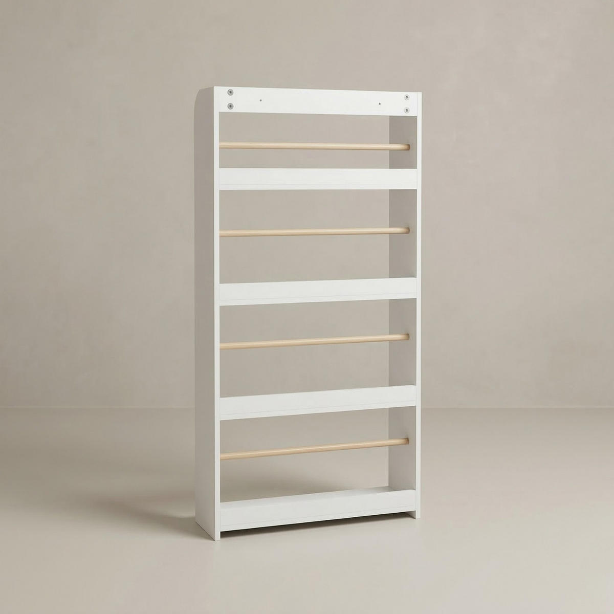 KINDERZIMMERREGAL Teno Bambus 55/112/15 cm - Weiß, Holzwerkstoff (55/112/15cm) - EDAXO