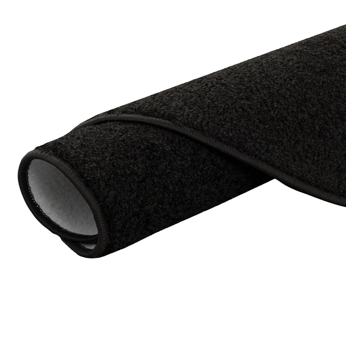 HOCHFLOR VELOURS TEPPICH COTTAGE RUND - Schwarz, Textil (133/133cm) - Snapstyle
