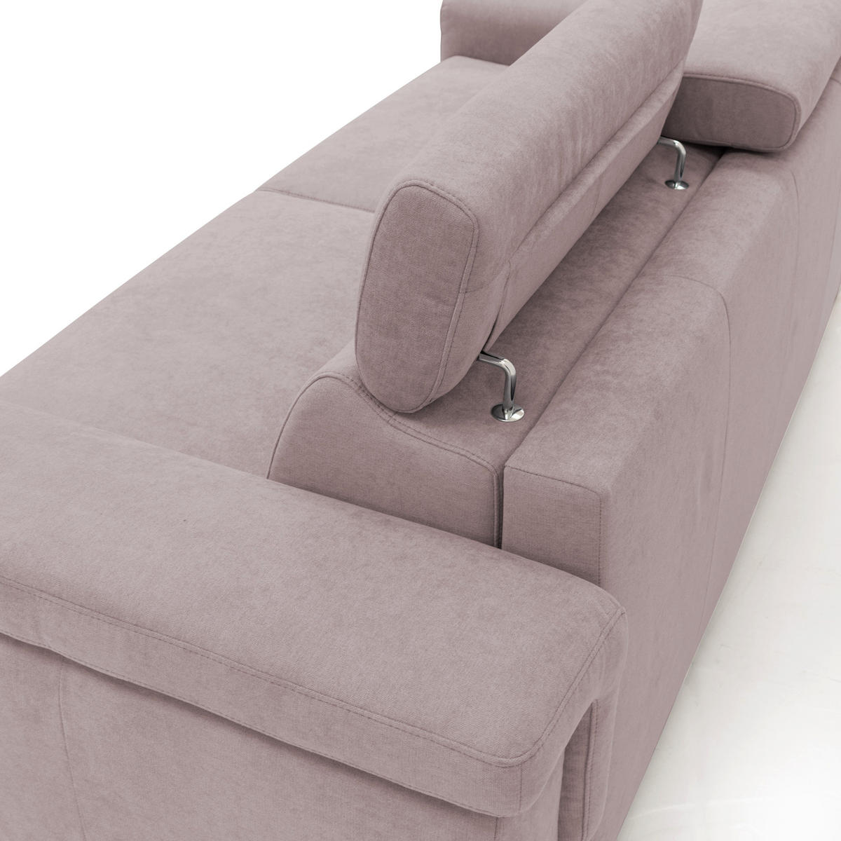 SCHLAFSOFA Giunone - Rosa, Textil (200/100/95cm) - Divani.store