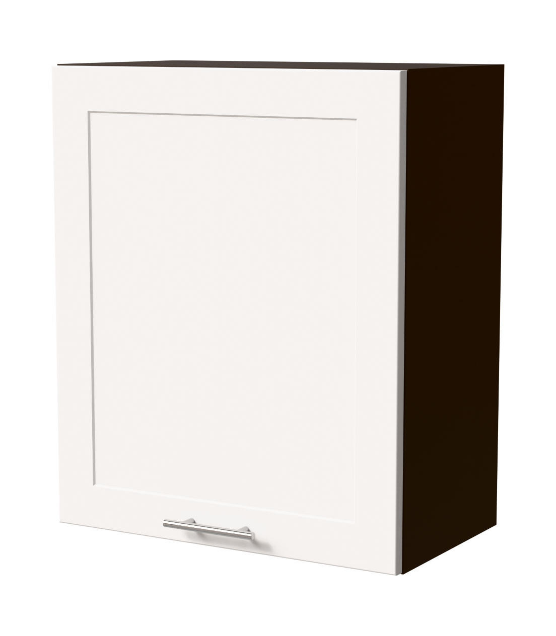 HÄNGESCHRANK Oslo W2/60 Lava / Weiß Matt 60 / 32,5 / 72cm - Dunkelgrau/Weiß, Holz/Holzwerkstoff (60/72/32.5cm) - Feldmann-Wohnen