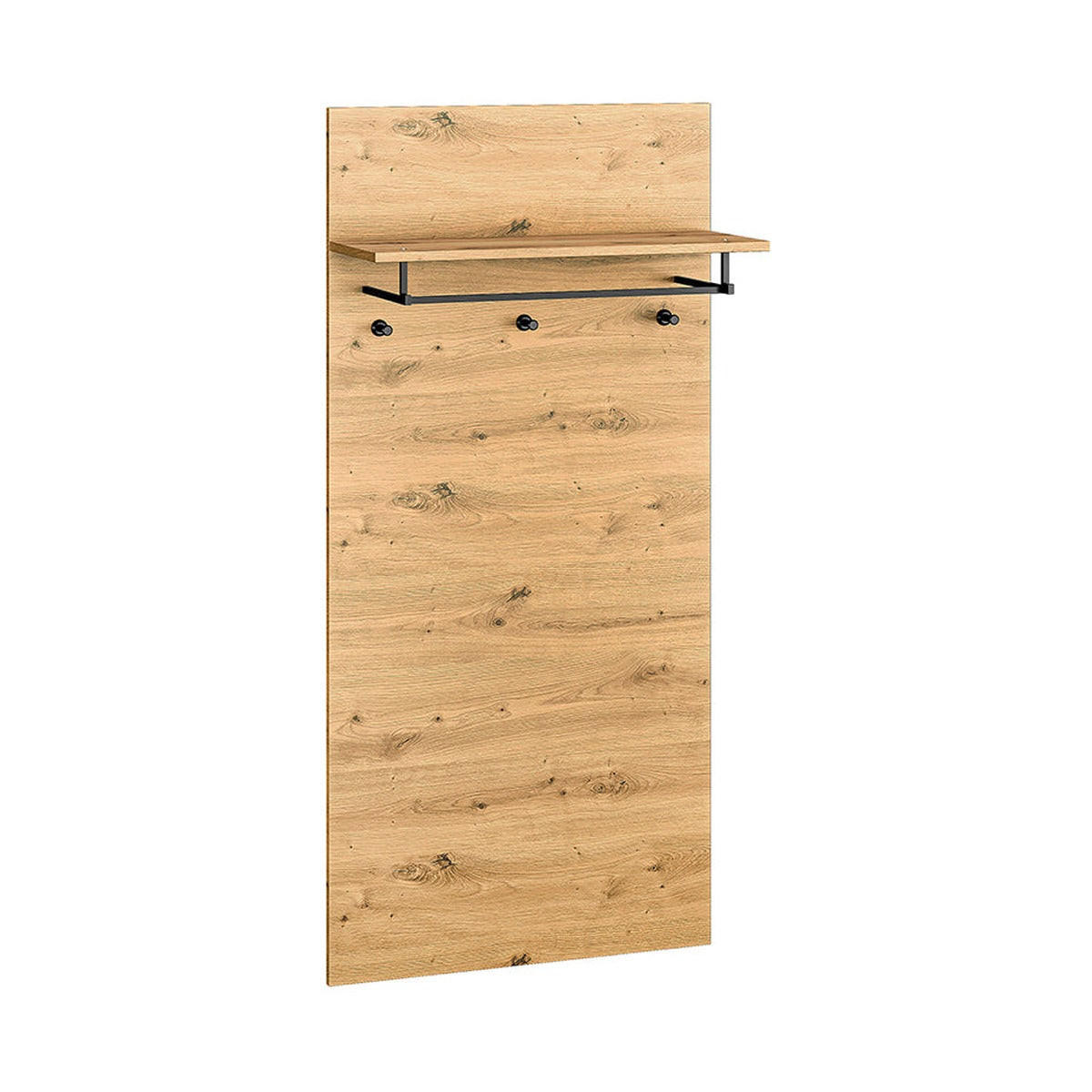 GARDEROBENPANEEL – 145 cm – Nevio – Eichefarben - Eichefarben, Holzwerkstoff (69/145/27cm) - hi-markt