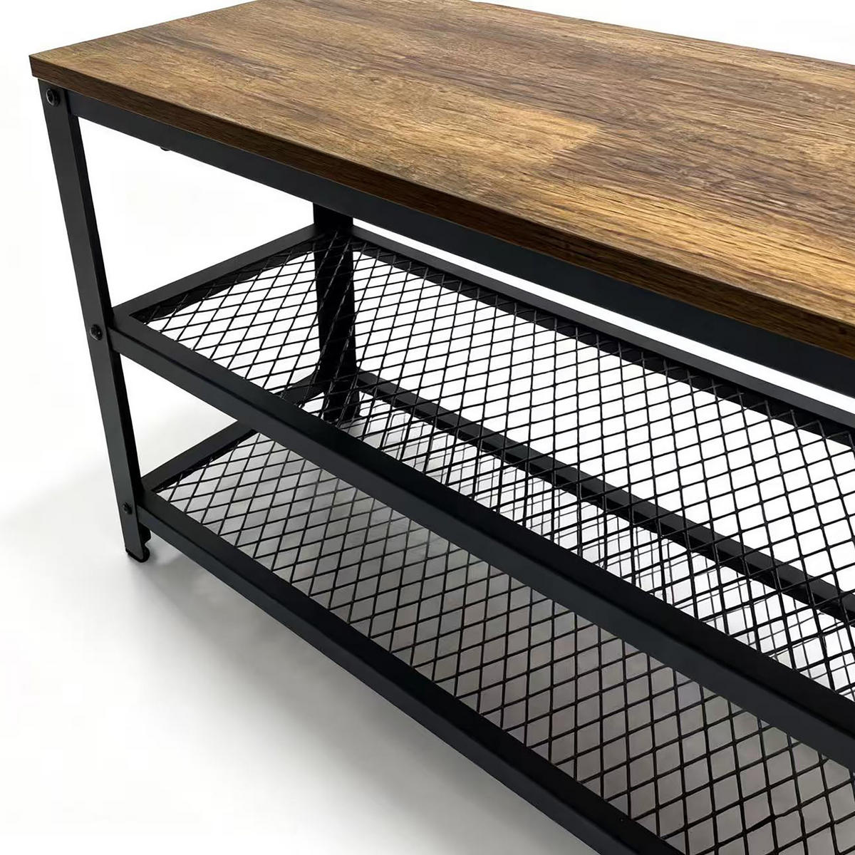 SCHUHBANK - Multicolor, Holzwerkstoff/Kunststoff (100/45/30cm) - Relaxdays