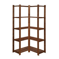 ECKREGAL PINEPEAK 170x85x38cm 5 Fachboden 1,2cm dickes Kiefernholz Braun - Braun, Holz (85/170/38cm) - PROREGAL