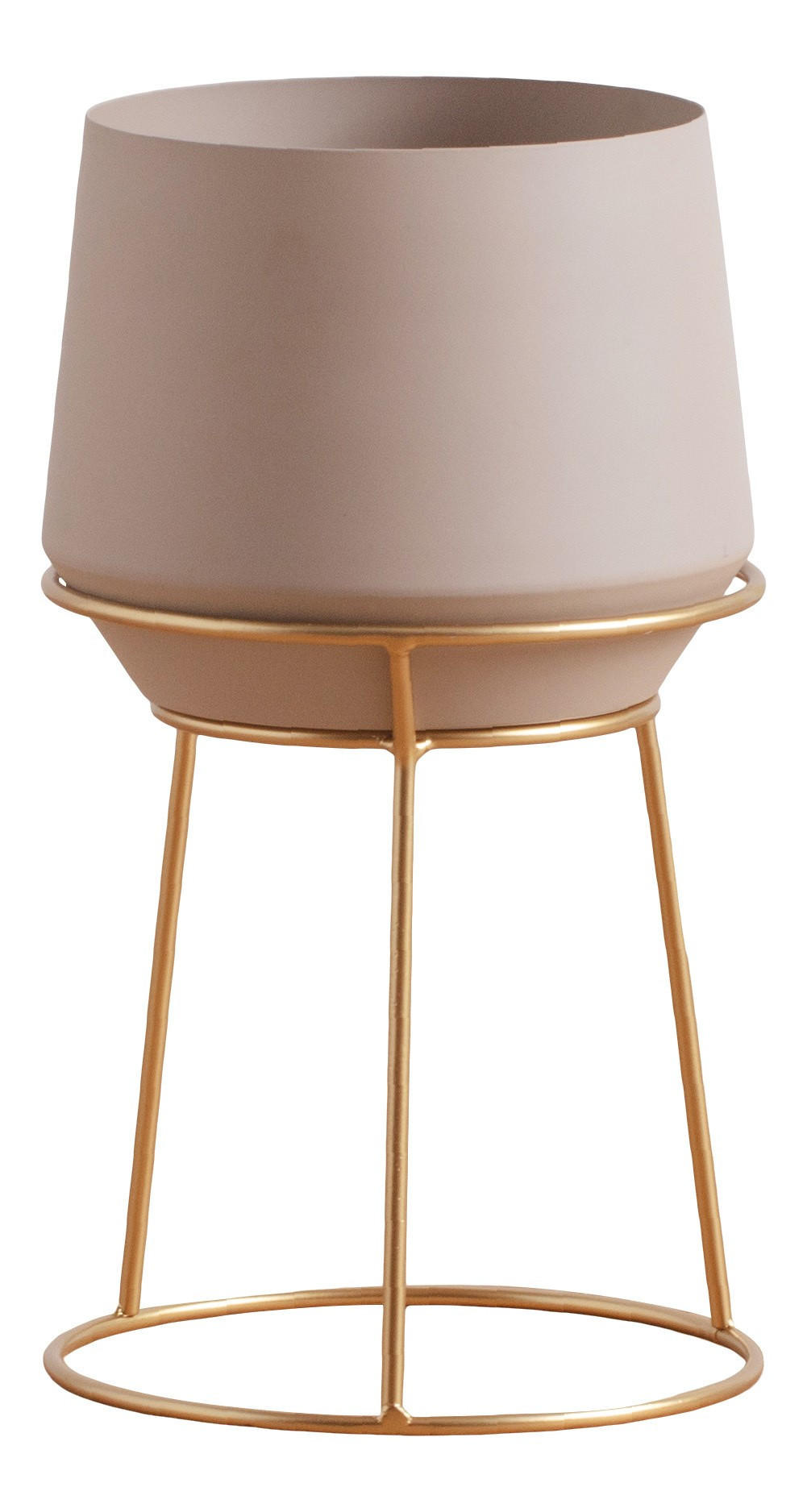 BLUMENTOPF Slownes - Hellbraun, Metall (20/35cm) - home&you