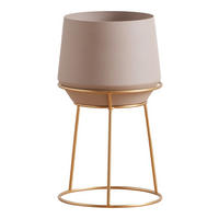 BLUMENTOPF Slownes - Hellbraun, Metall (20/35cm) - home&you