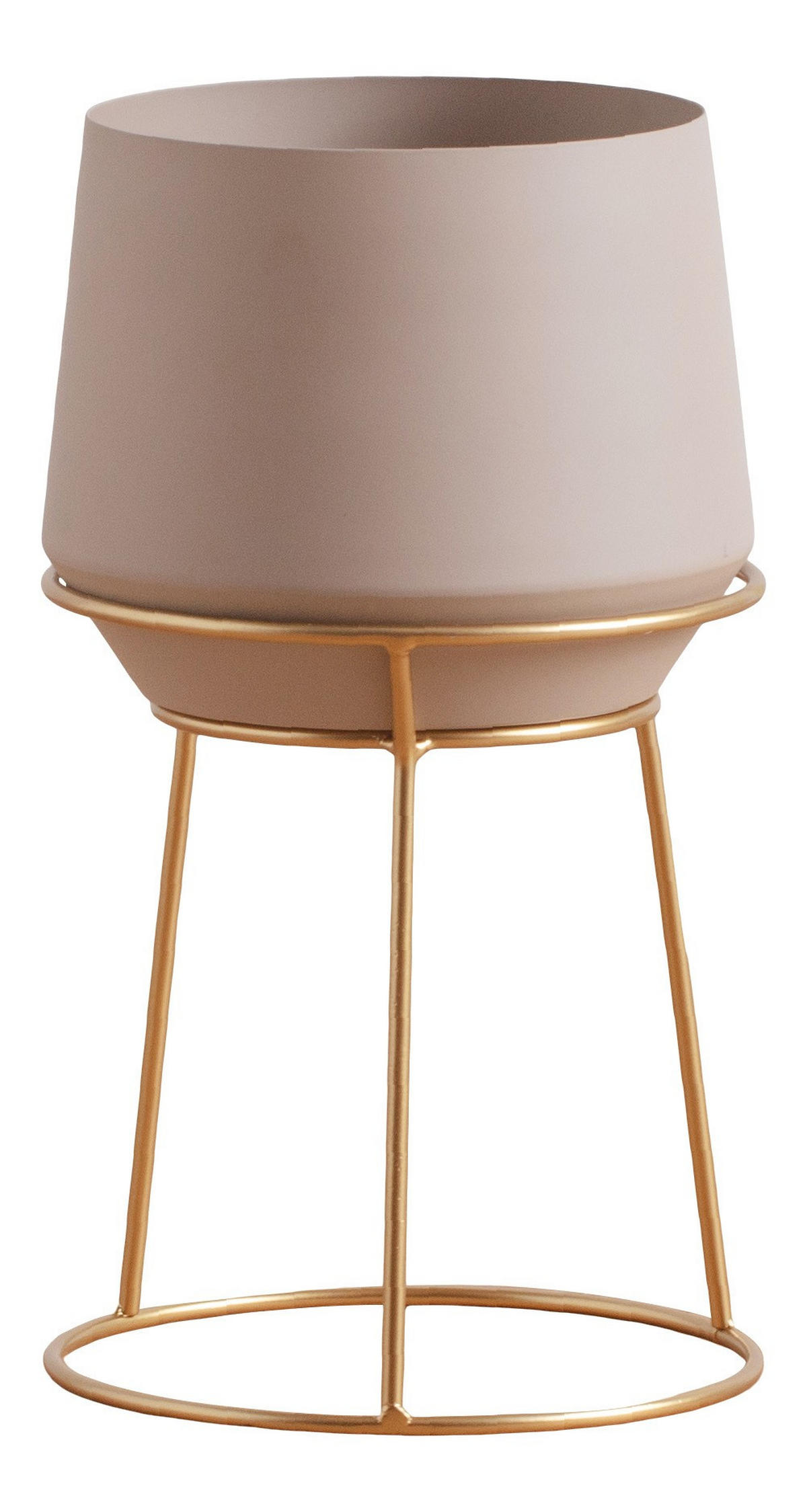 BLUMENTOPF Slownes - Hellbraun, Metall (20/35cm) - home&you