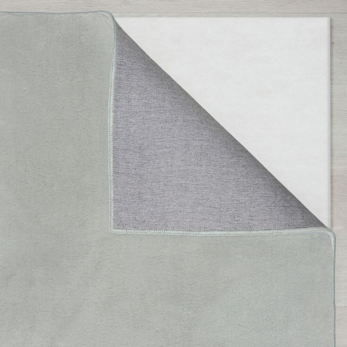 TEPPICH Uni-Design, kurzflor, mit Latexrücken BLITH, Grau 140x200 cm - Grau, Textil (140/200cm) - KADIMA DESIGN