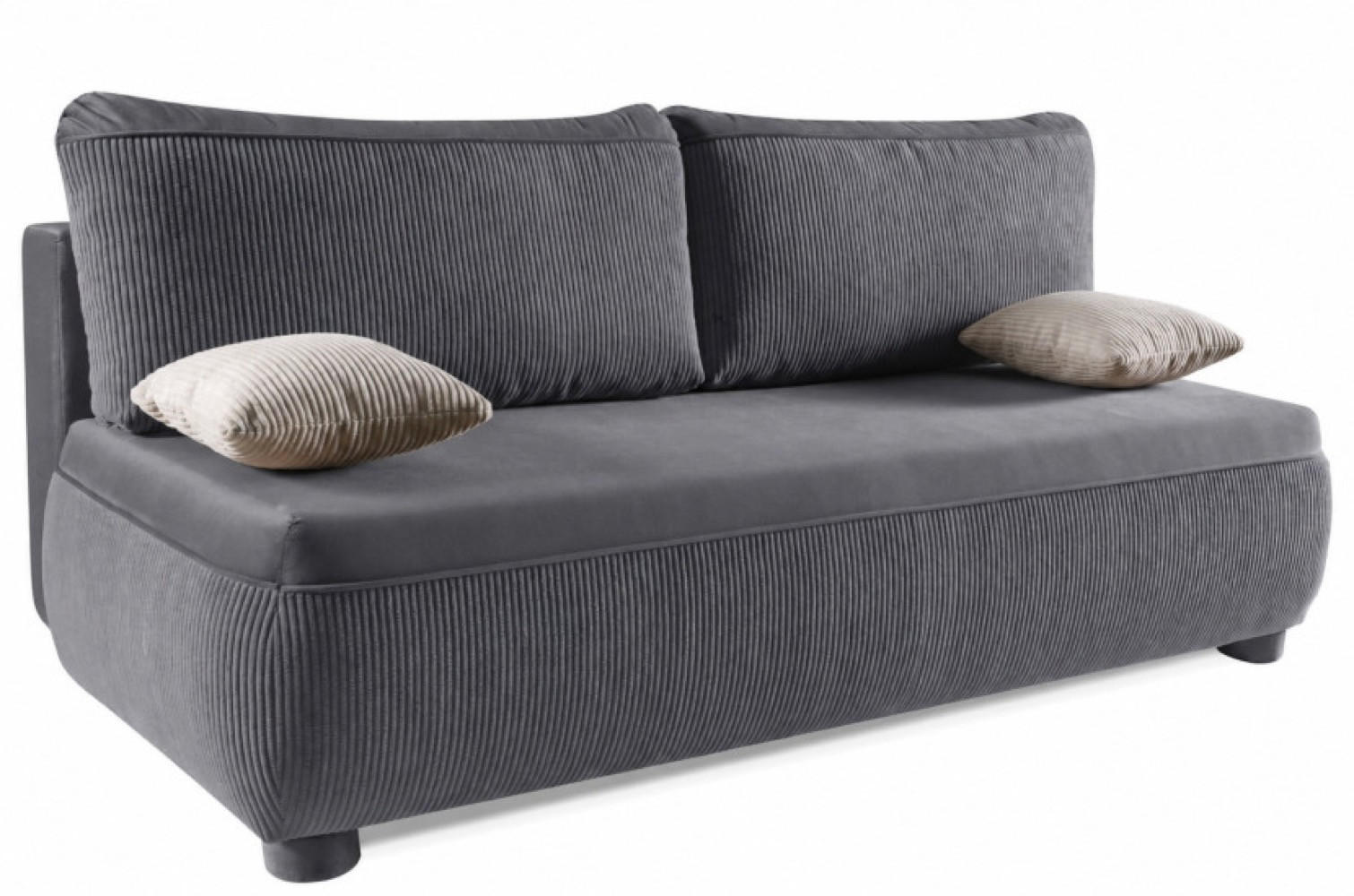 SOFA Grau Adi - Grau, Holzwerkstoff (211/88/211cm) - Sepro Meble