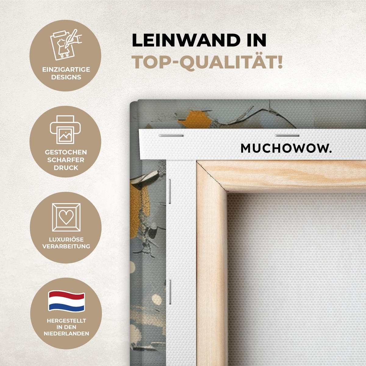 LEINWANDBILD Baum - Graffiti - Banksy-Stil - Ballon-Mädchen 60x80 cm - Blaugrau, Textil (60/80cm) - MuchoWow