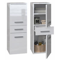 KOUPELNOVÁ SKŘÍŇKA Bílá, lesklá bílá 30/85/30 - bílá, kompozitní dřevo (30/85/30cm) - RAUMHIRSCH FURNITURE