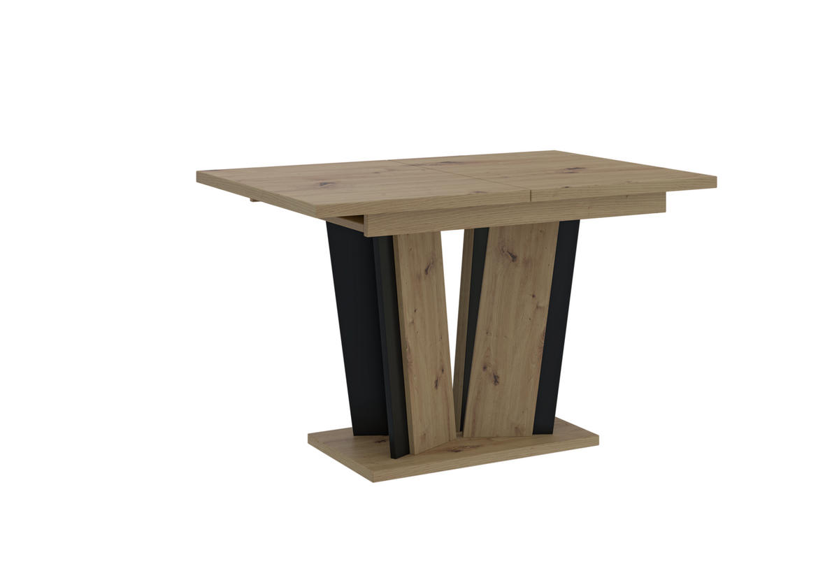 ESSTISCH Ausziehbar 120-160 cm Artisan - Eiche Artisan, Holzwerkstoff (160/80/75cm) - Home Collective