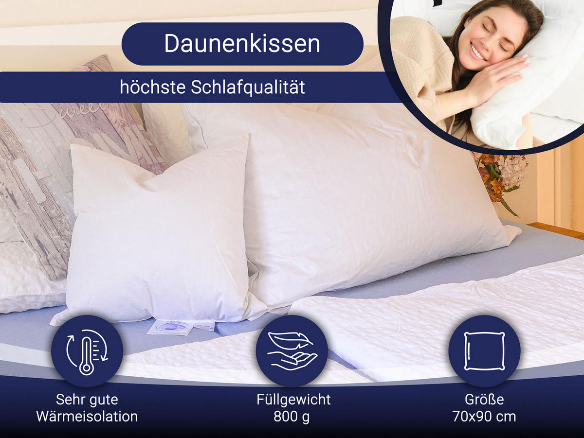 KISSEN, 70x90 cm, 100% Baumwolle, Weiß - Weiß, Textil (70/90cm) - Zollner
