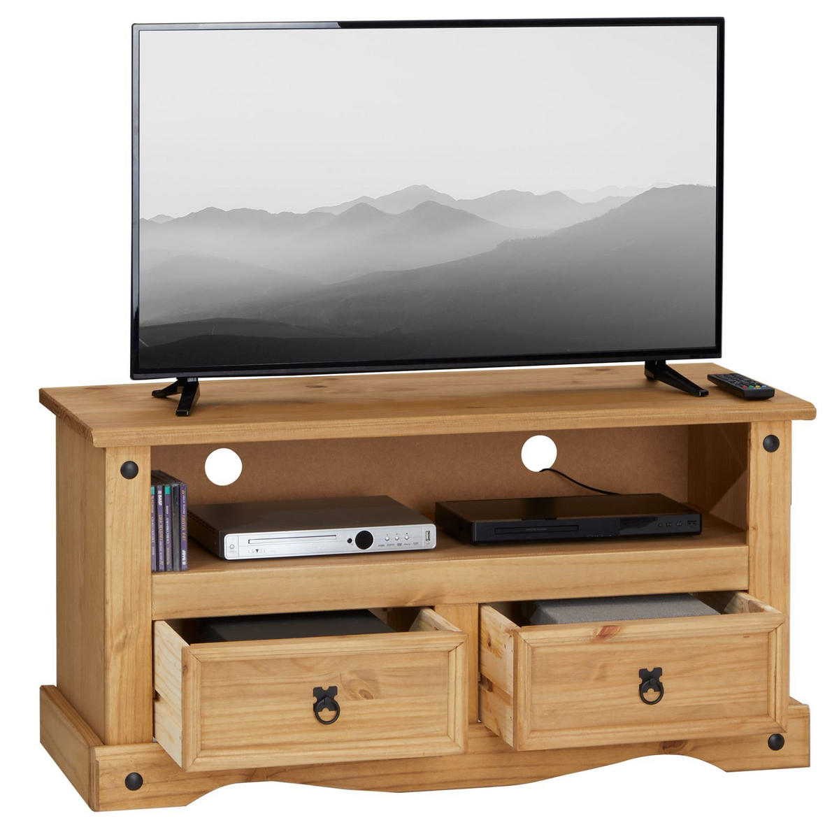 LOWBOARD SALSA - Naturfarben, Holz (108/55/44cm) - CARO-Möbel