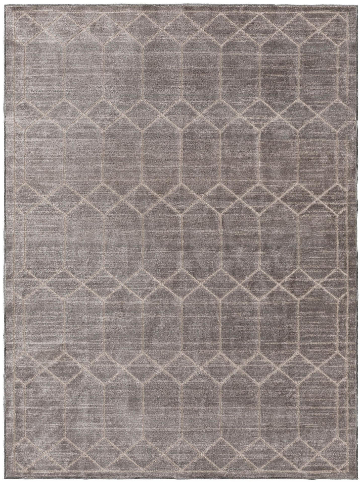 TEPPICH Daisy Grau 100x150 cm - Grau, Textil (100/1cm) - KUNSTLOFT