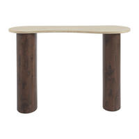 KONSOLENTISCH - 120 cm x 40 cm - holz - naturfarben dunkel, beige Alozya - Beige/Naturfarben, Holz (40/120/80cm) - Vente-Unique
